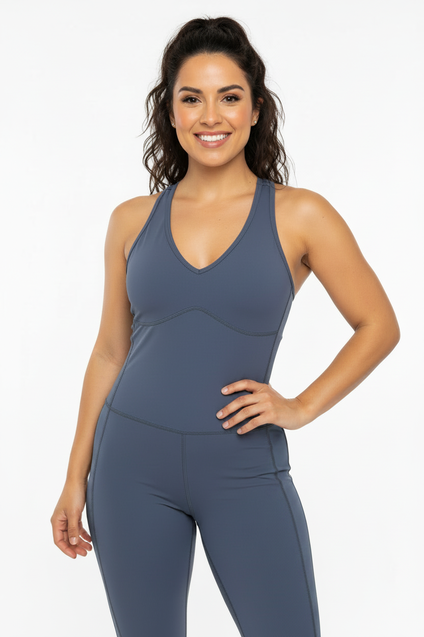 Monica Leotard - Charcoal Blue
