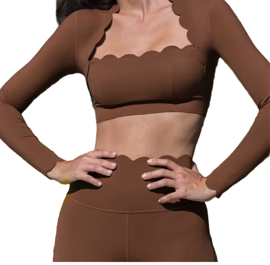ELEVÉ Wave High Waist- Hot Chocolate