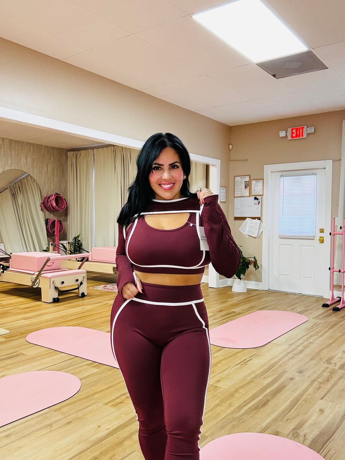 Tania 3 Piece Set-Burgundy