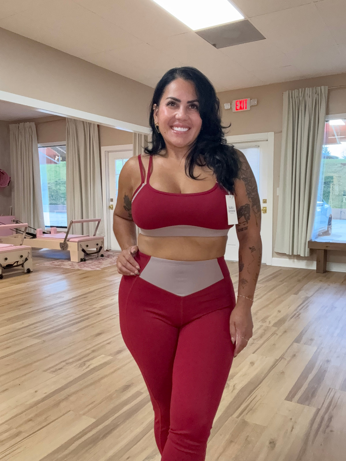 Karen Red/Beige Set