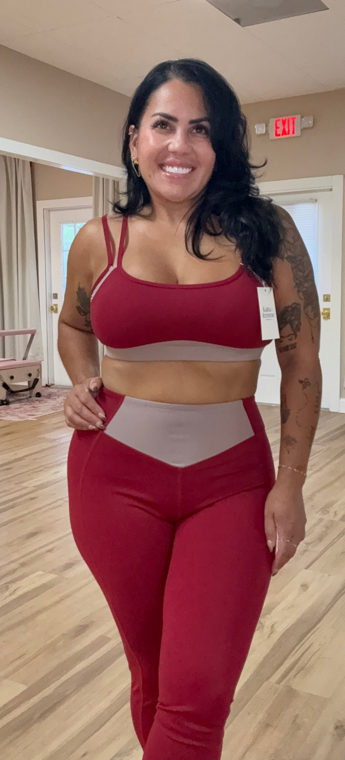Karen Red/Beige Set