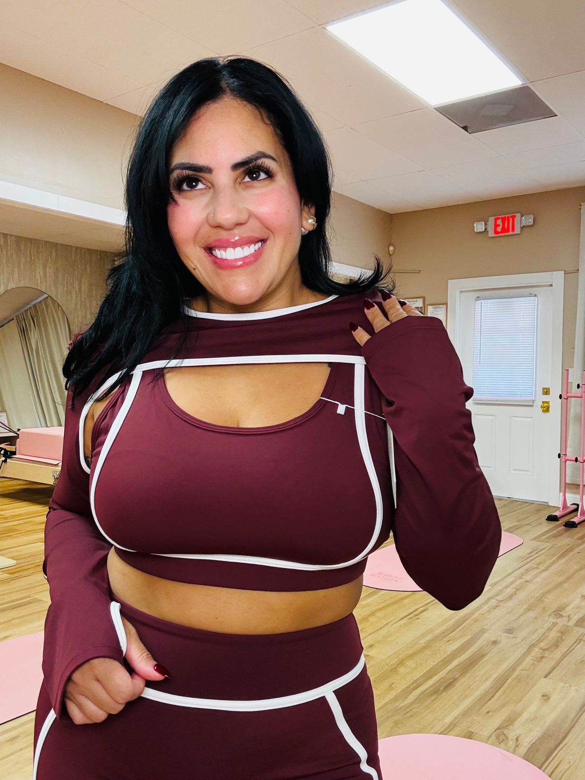 Tania 3 Piece Set-Burgundy