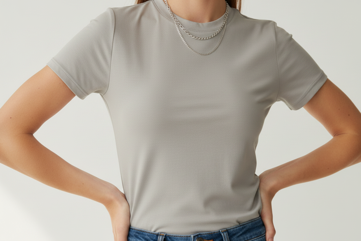 Ixia Top - High Compression -Sand Gray