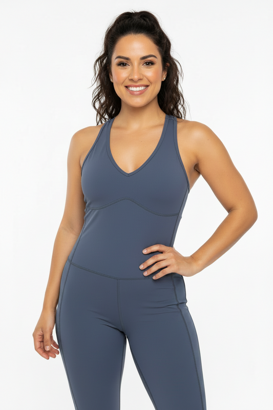 Monica Leotard - Charcoal Blue