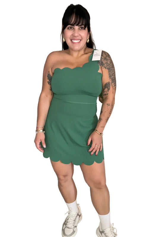 Kimarie Emerald Wave Skort  Dress