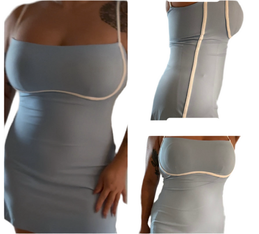 Nataly Skort Dress- Sky Blue