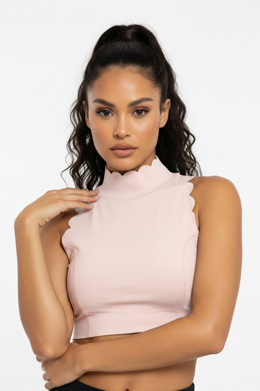 Alice Wave Top - Light Pink
