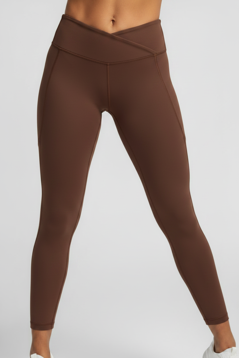 V Leggings Fig Brown