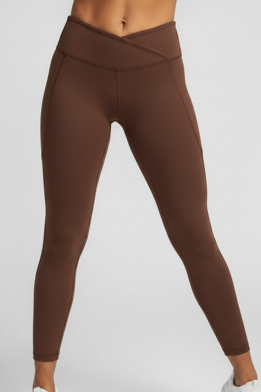 V Leggings Fig Brown