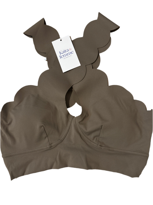 ELEVÈ-Hercy Criss.Cross Sport Bra -OLVE GREEN