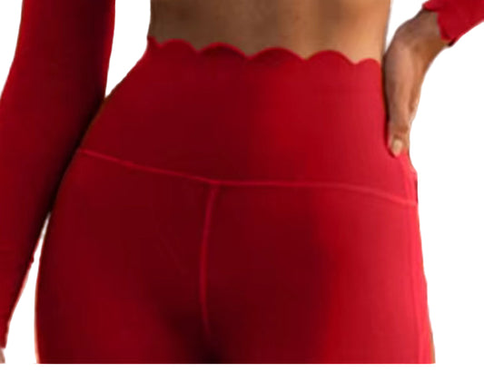 ELEVÉ Wave High Waist- Red