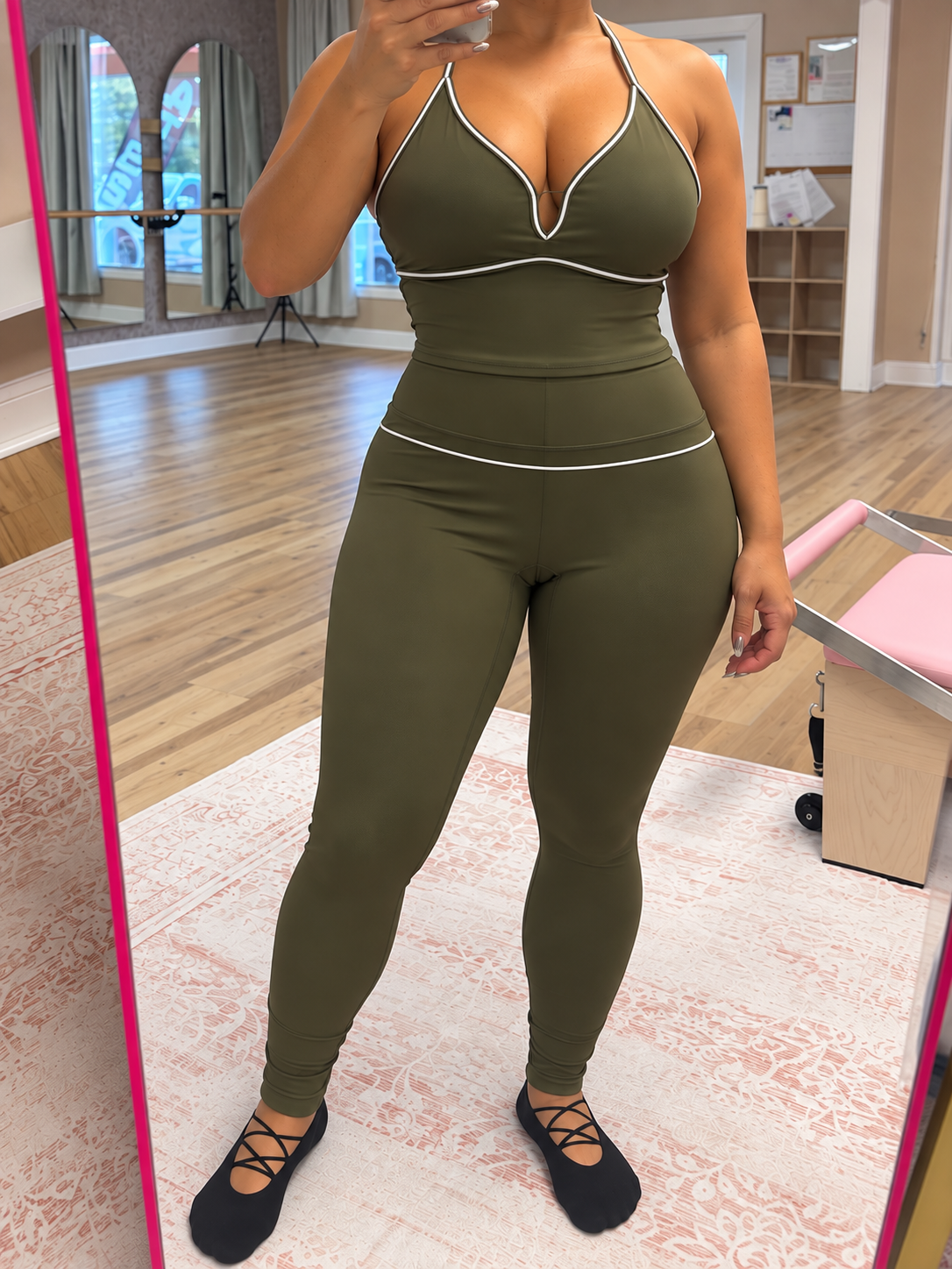 Abigail in Olive Green