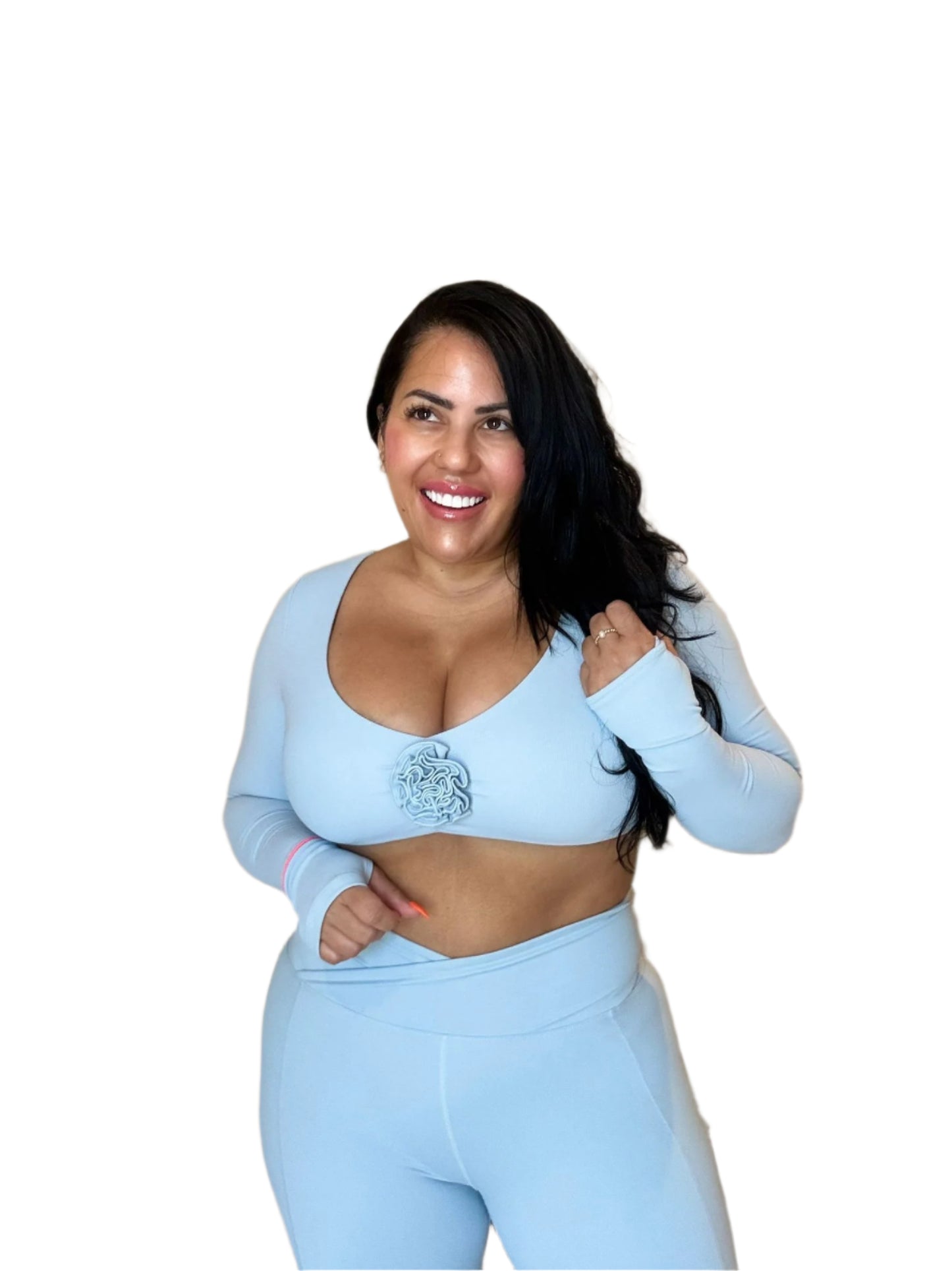 Farrah Luxurious Long Sleeve Sport Bra.