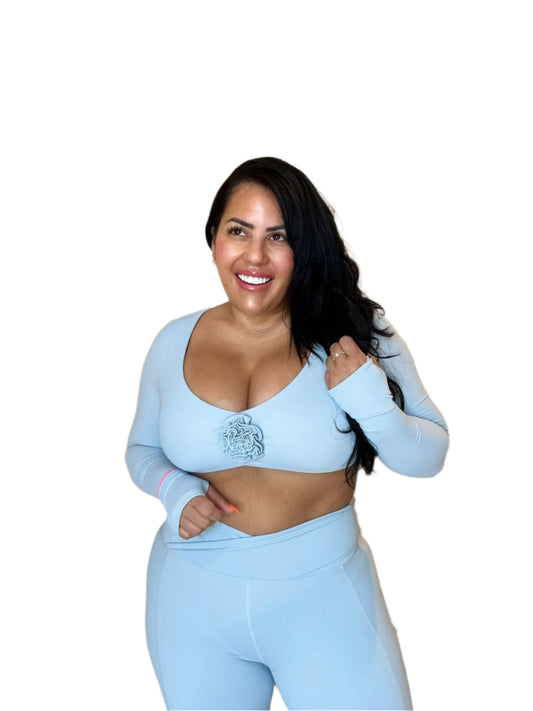 Farrah Luxurious Long Sleeve Sport Bra.