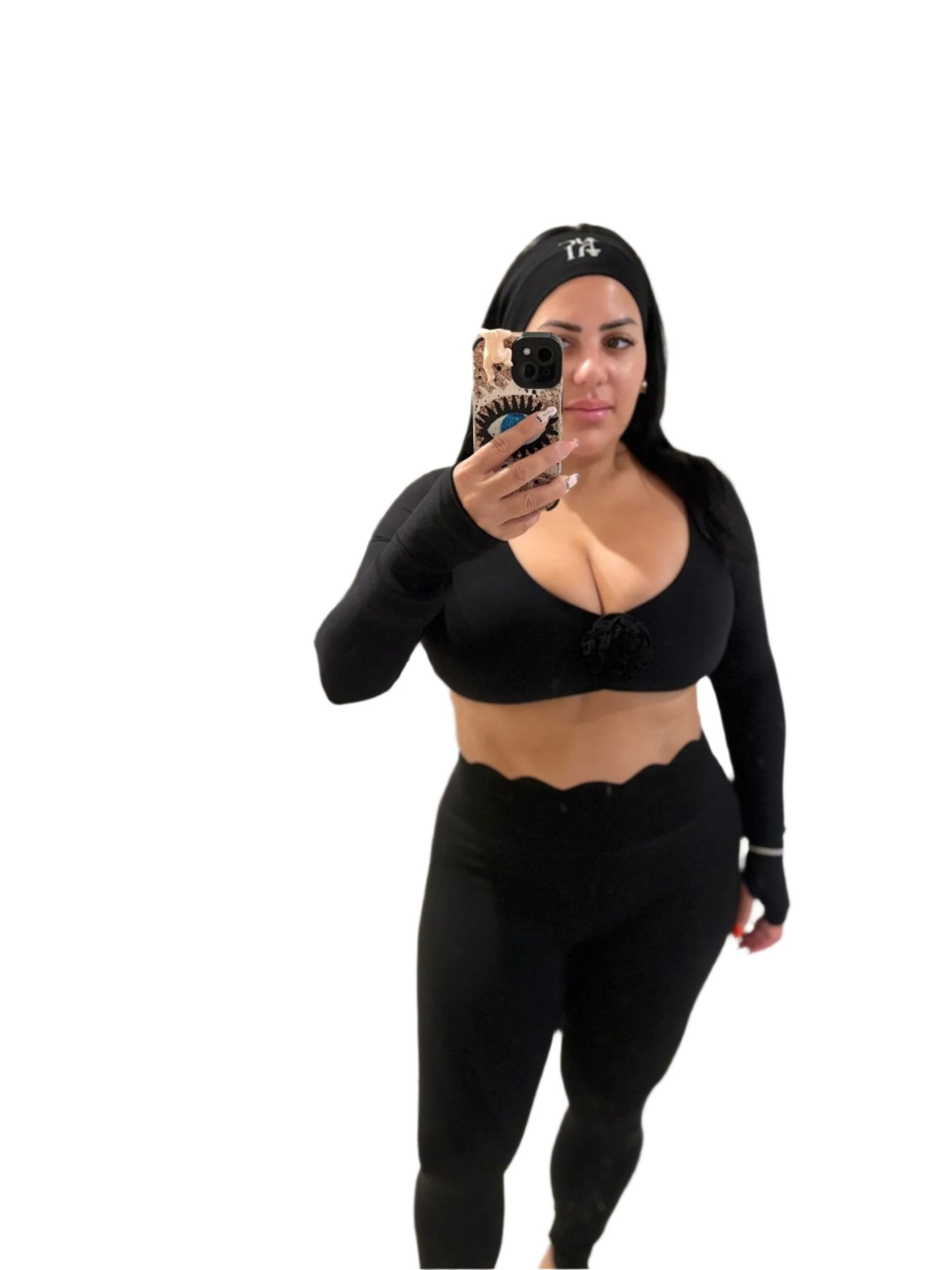 Farrah Luxurious Long Sleeve Sport Bra.