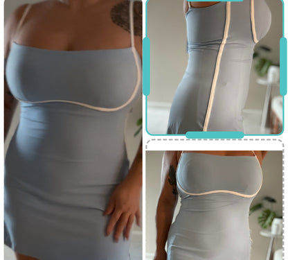 Nataly Skort Dress- Sky Blue