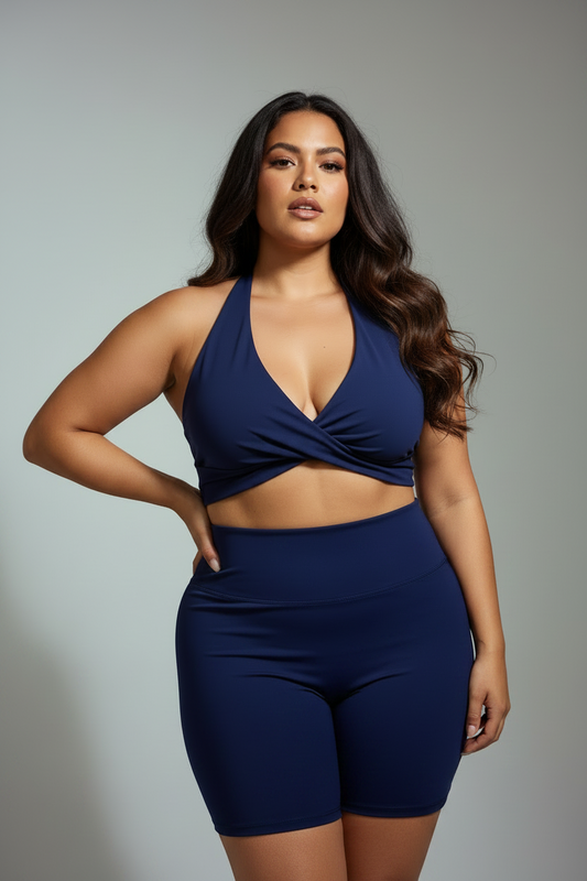 Mia Set - Short in Navy Blue
