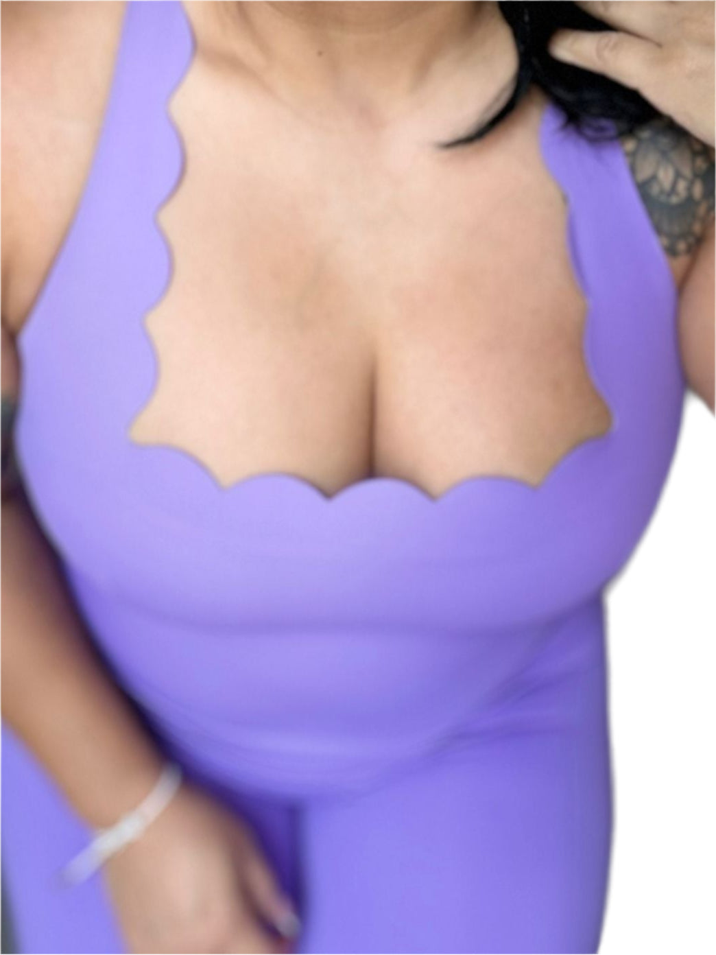 ELEVÉ- Lynelle Silluette Bodysuit ( Black & Hot Pink)