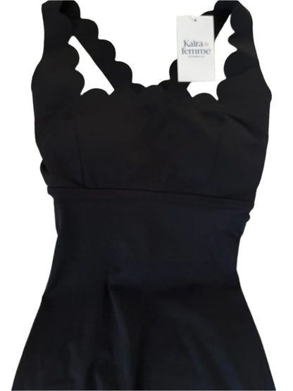 ELEVÉ- Lynelle Silluette Bodysuit ( Black & Hot Pink)