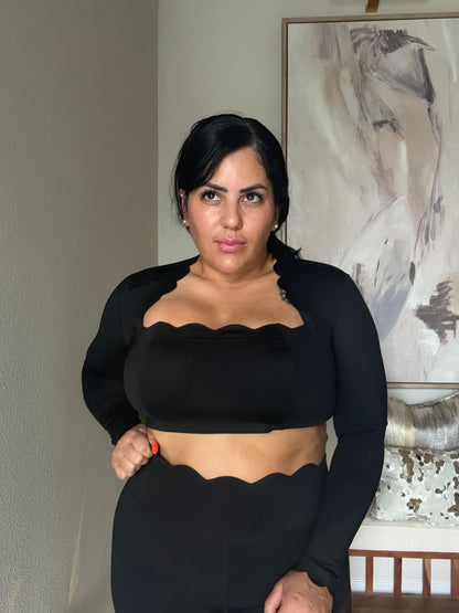 BACK IN RESTOCK SOON ! - ELVÉ- Roxy Long Sleeve Sport Bra