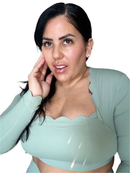 BACK IN RESTOCK SOON ! - ELVÉ- Roxy Long Sleeve Sport Bra