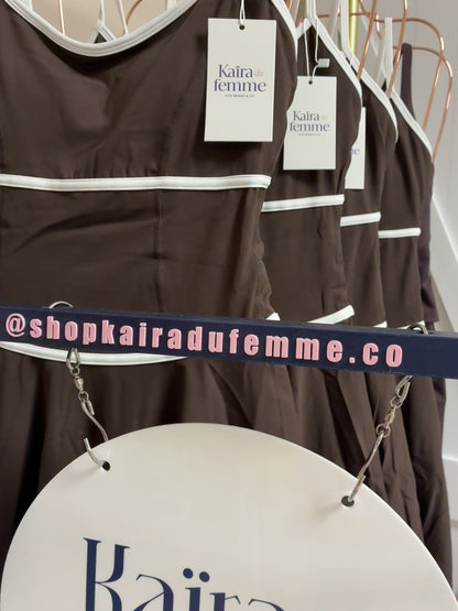 Raquel Skort Dress in Brown
